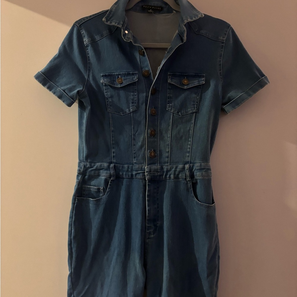 Haute Monde Blue Denim Jeans Overalls